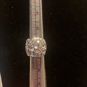 Lia Sophia Silver Tone Rock Candy Statement Ring